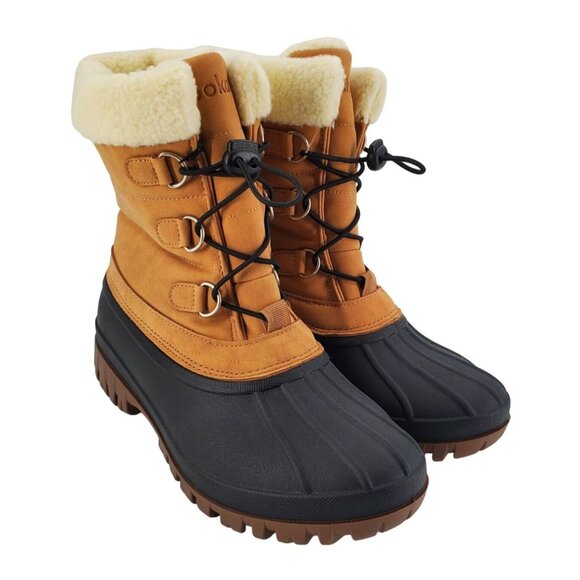 CHOOKA Boots 8 Duck Waterproof Cold Weather Snow Rain Shoes Outdoor Shearling - Picture 6 of 15